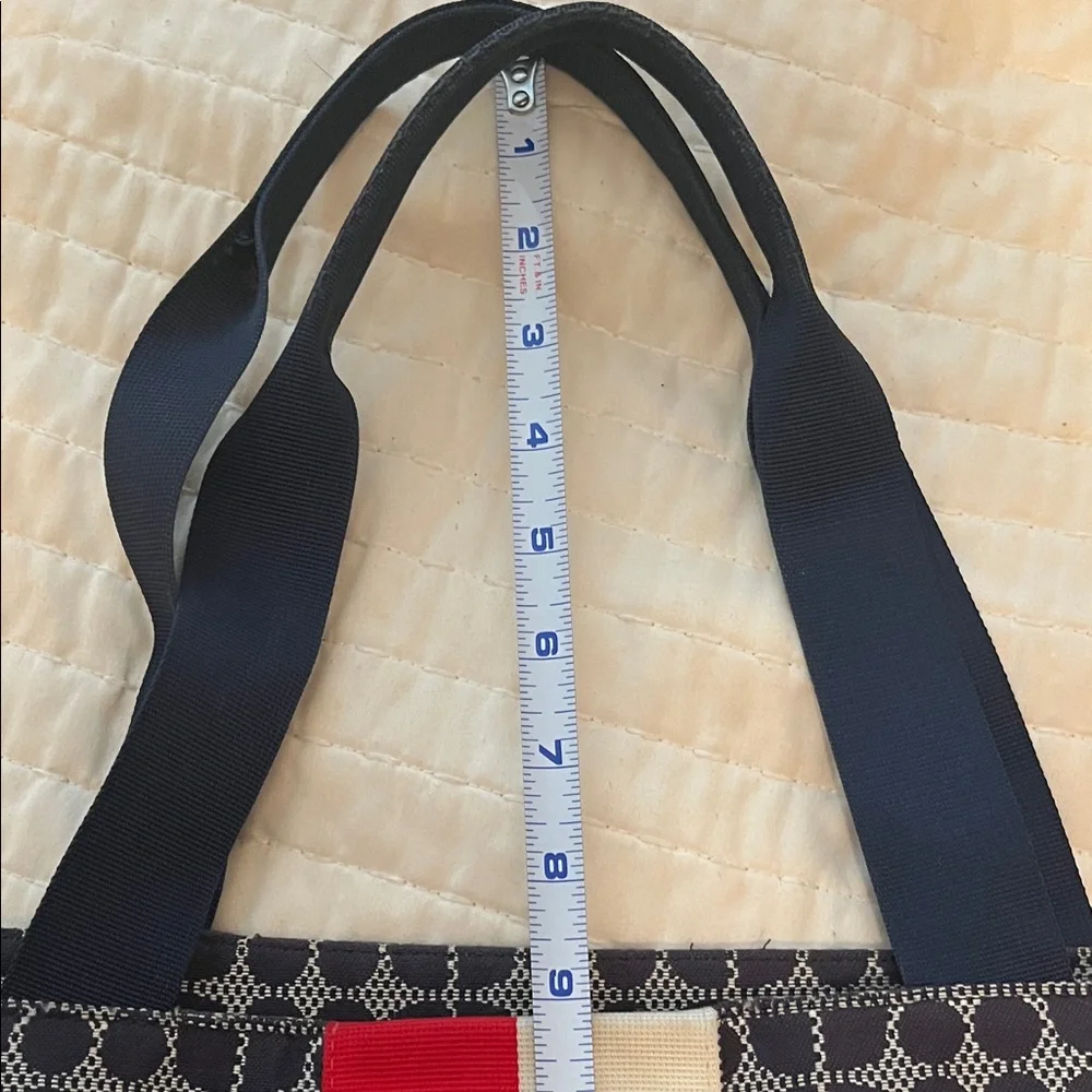 Kate Spade Blue, Red, and White Baby Henry Classic Noel 2 Diaper Bag Tote